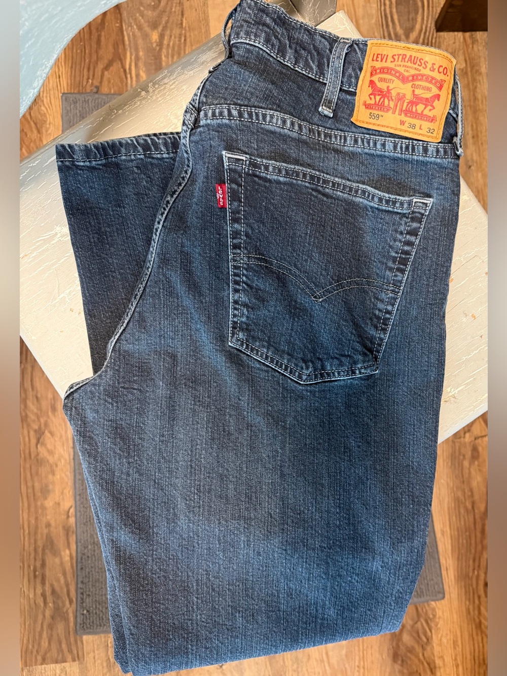 Levi's 559 Indigo Relaxed Fit Jeans 38x32